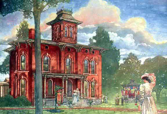A Painting of the Victorian Villa