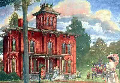 A Painting of the Victorian Villa
